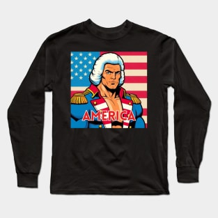 Founding Bros: George Washington Long Sleeve T-Shirt